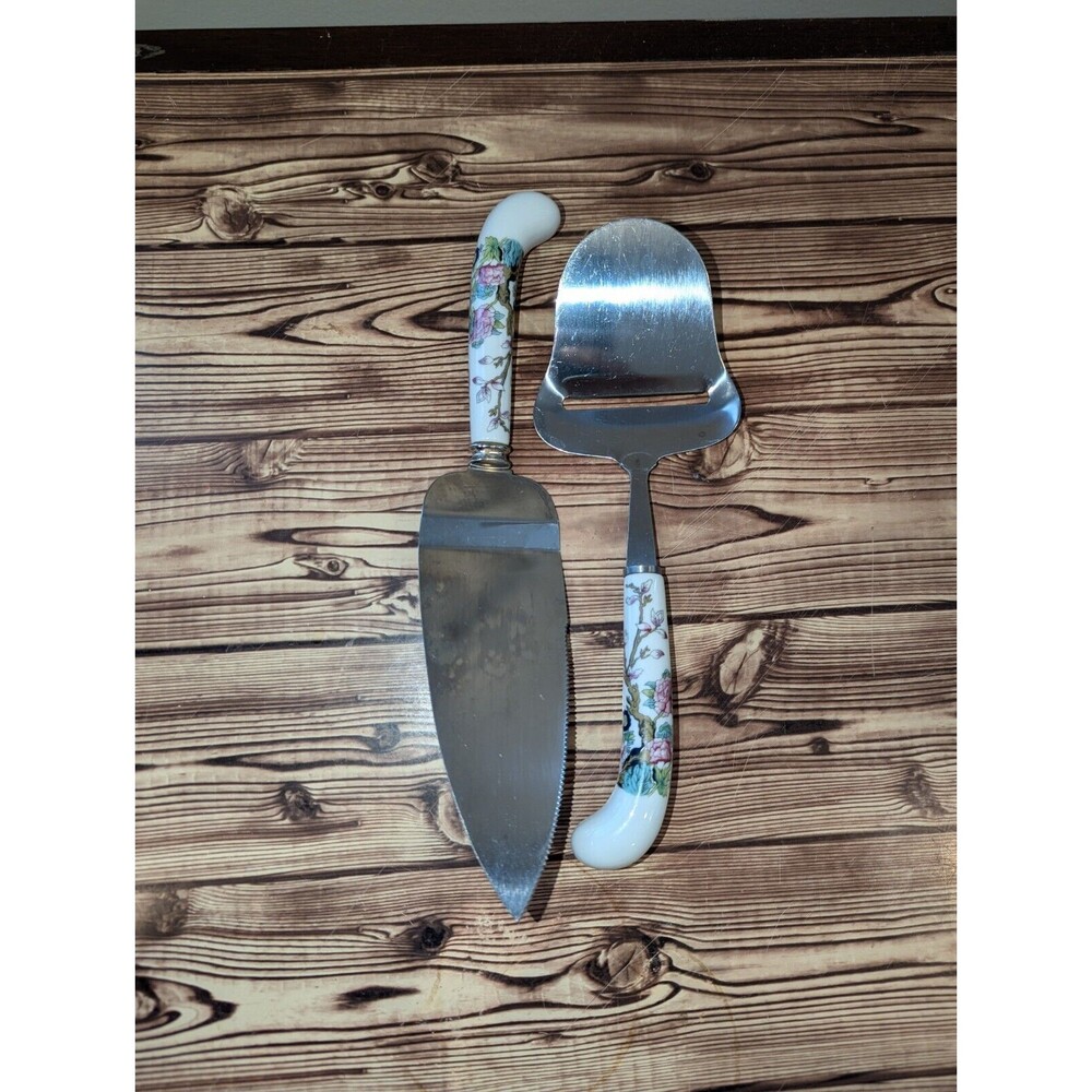 Vintage Prill Sheffield England Cake/Pie Knife and Cheese Slicer Stainless Steel